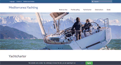 Desktop Screenshot of mediterranea-yachting.com